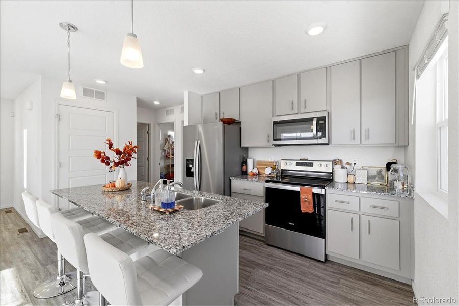 Furnished interior view inside a new home in , Denver (Image 6).
