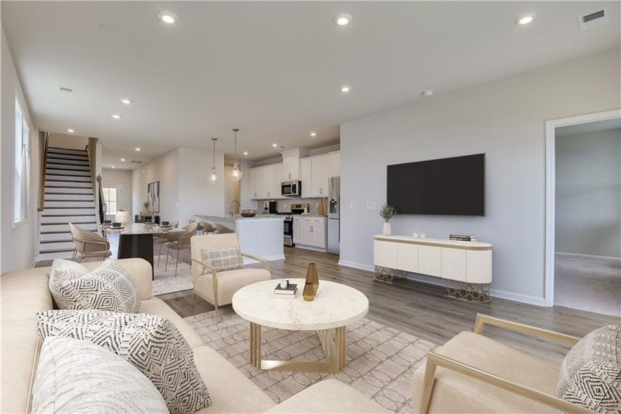 Furnished interior view inside a new home in , Powder Springs (Image 5).