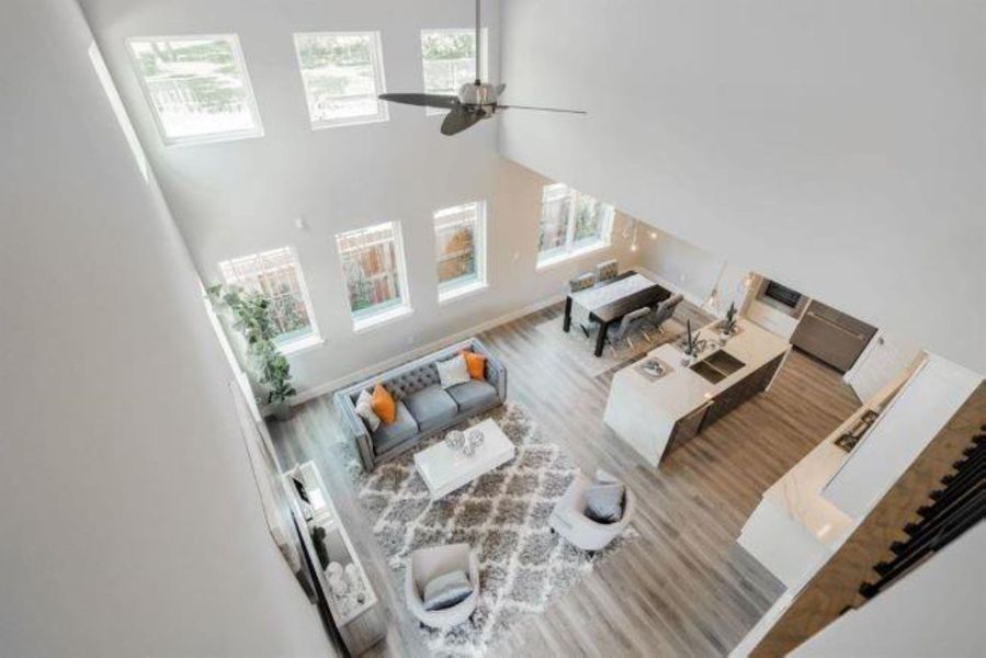 Furnished interior in a model home at Parkview at Oak Forest in Houston (Image 6). Furnished interior in a model home at Parkview at Oak Forest in Houston (Image 6).