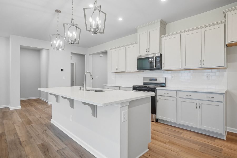 Furnished interior view inside a new home in Waxhaw Landing, Monroe (Image 5).