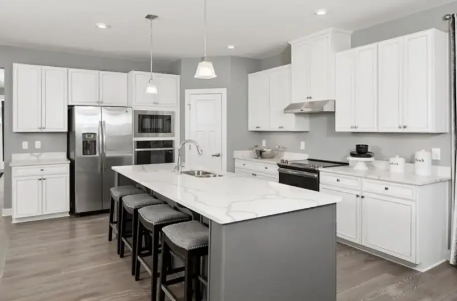 Furnished interior view inside a new home in , Commerce (Image 5).