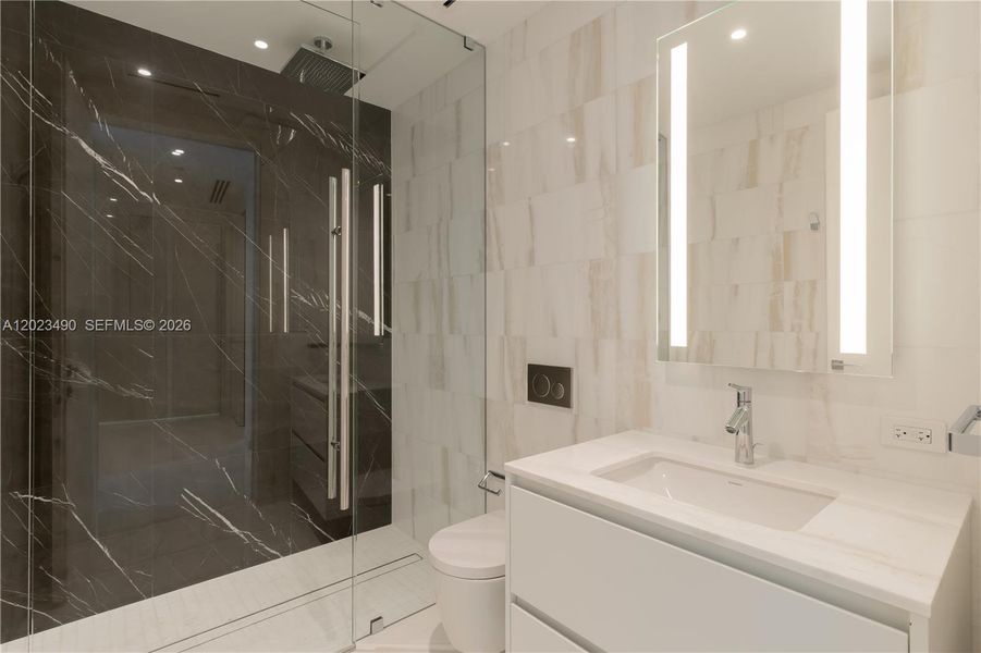 Furnished interior view inside a new home in Aston Martin Residences, Miami (Image 17).