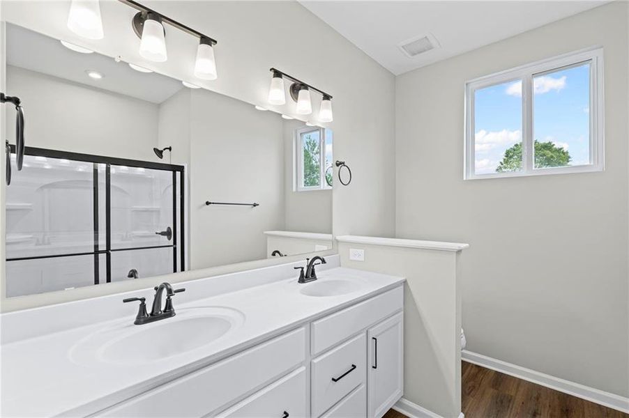 Furnished interior view inside a new home in Villas at Gold Creek, Dawsonville (Image 10).