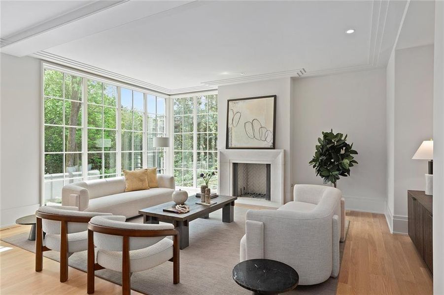 Furnished interior view inside a new home in , Atlanta (Image 11). Furnished interior view inside a new home in , Atlanta (Image 11).
