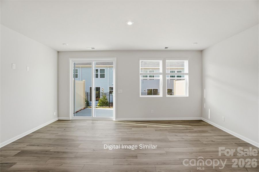 Spacious, unfurnished interior of a new home in Bailey Run, Charlotte (Image 10).