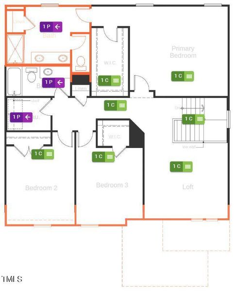 Flooring Diagram Second Floor