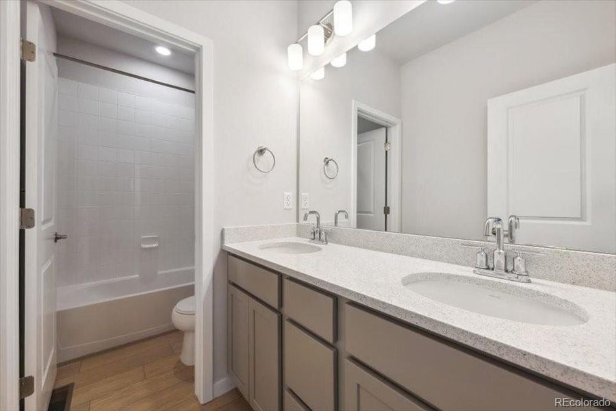 Furnished interior view inside a new home in Prestige Collection at Parkdale Commons, Lafayette (Image 10).