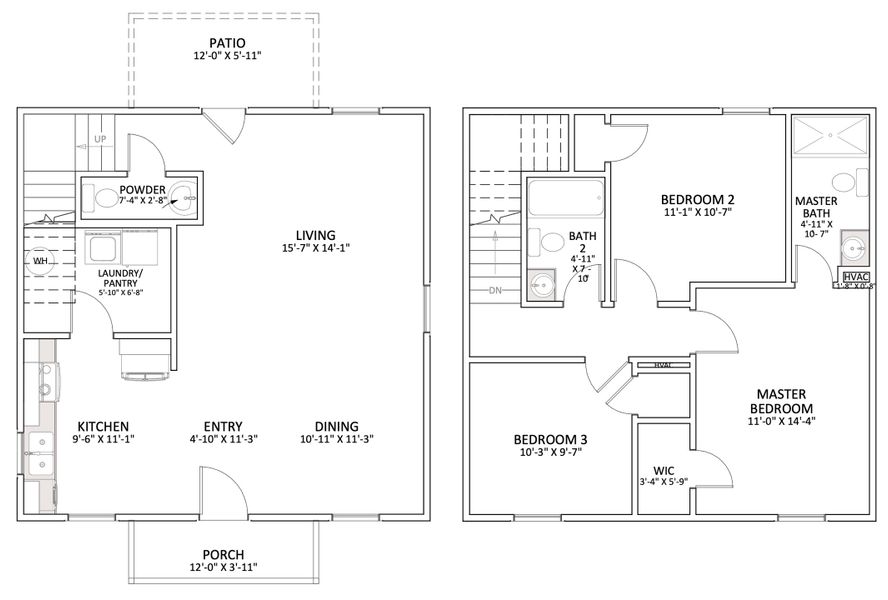 2D floor plan layout for the Branson by Enchanted Homes in Arcadia Village, Spartanburg, SC (Image 5). 2D floor plan layout for the Branson by Enchanted Homes in Arcadia Village, Spartanburg, SC (Image 5).