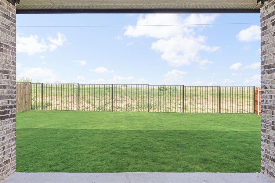 Exterior details and patio area of a home in Godley Ranch Classic, Godley (Image 23). Exterior details and patio area of a home in Godley Ranch Classic, Godley (Image 23).