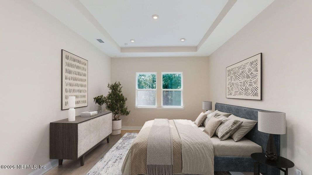 Furnished interior view inside a new home in RiverTown - WaterSong, St. Johns (Image 12).