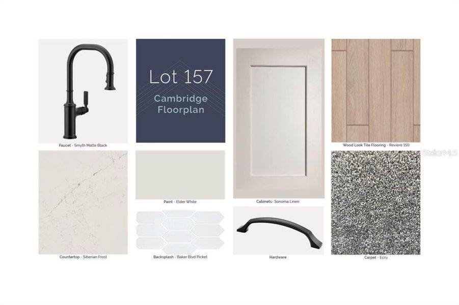 Sample of building materials used in homes in Lake Star at Ovation, Winter Garden (Image 4).