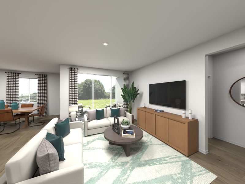 Furnished interior view inside a new home in Kings Creek - Signature Series, Jacksonville (Image 6).