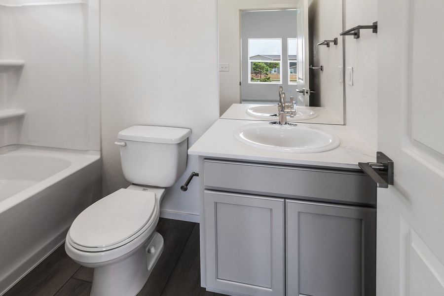 Furnished interior view inside a new home in Bloom, Fort Collins (Image 12). Furnished interior view inside a new home in Bloom, Fort Collins (Image 12).