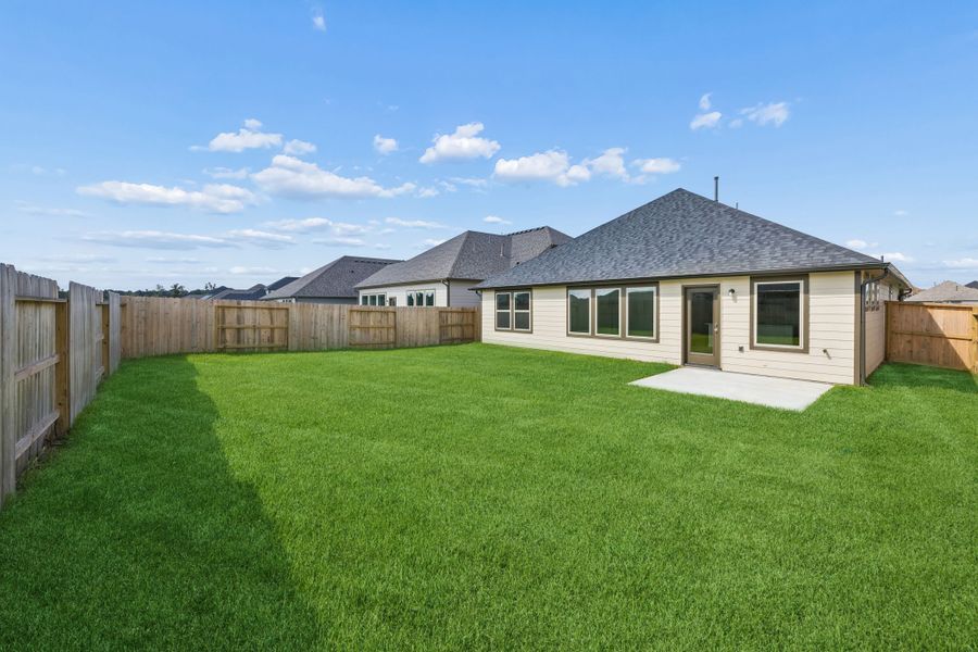Exterior details and patio area of a home in Riviera Pines, Huffman (Image 4). Exterior details and patio area of a home in Riviera Pines, Huffman (Image 4).