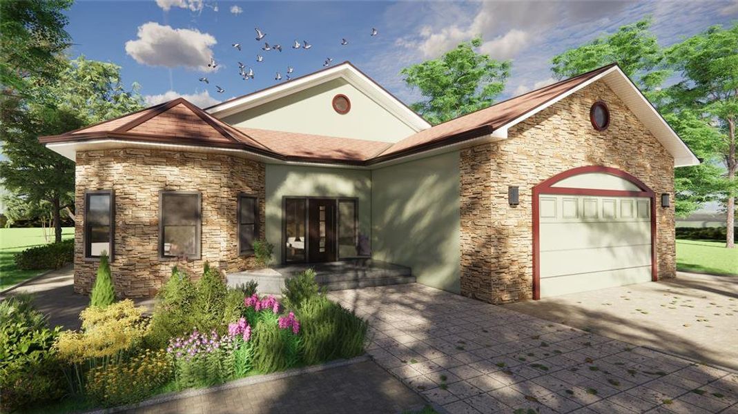 Front exterior of a new home in , Homosassa, FL, highlighting curb appeal (Image 1).