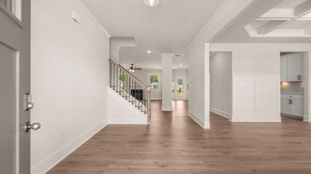 Spacious, unfurnished interior of a new home in Hamptons at Riverwood East, Dallas (Image 29).