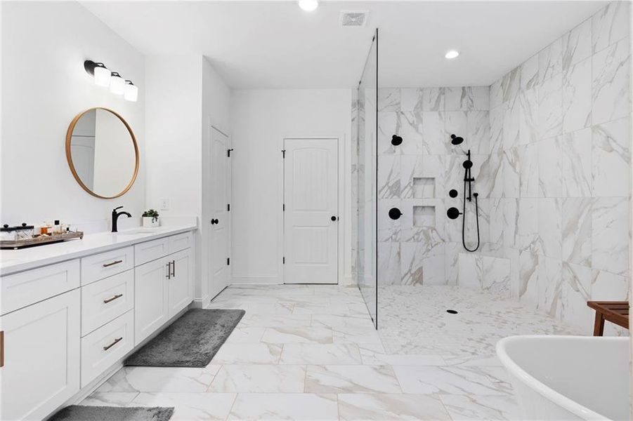 Furnished interior view inside a new home in , Cartersville (Image 33). Furnished interior view inside a new home in , Cartersville (Image 33).