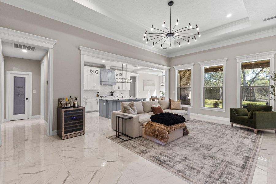 Furnished interior view inside a new home in , Beaumont (Image 38).