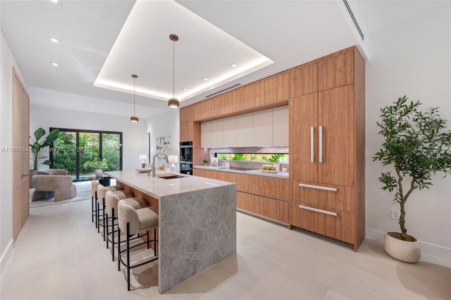 Furnished interior view inside a new home in , Miami (Image 15).