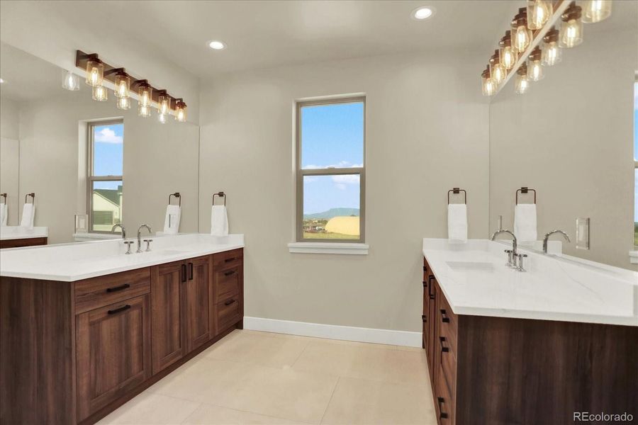 Furnished interior view inside a new home in , Colorado Springs (Image 36).