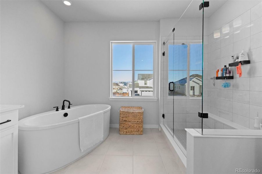 Furnished interior view inside a new home in Trails at Smoky Hill, Parker (Image 21).