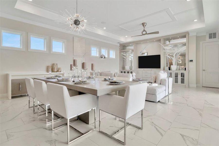 Furnished interior view inside a new home in Eagles Cove at Mirada, San Antonio (Image 9).