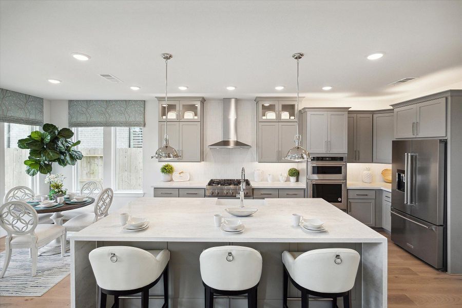 Representative furnished interior of a home built from the The Carter Z by Westin Homes in The Woodlands Hills – 65', Willis (Image 8).