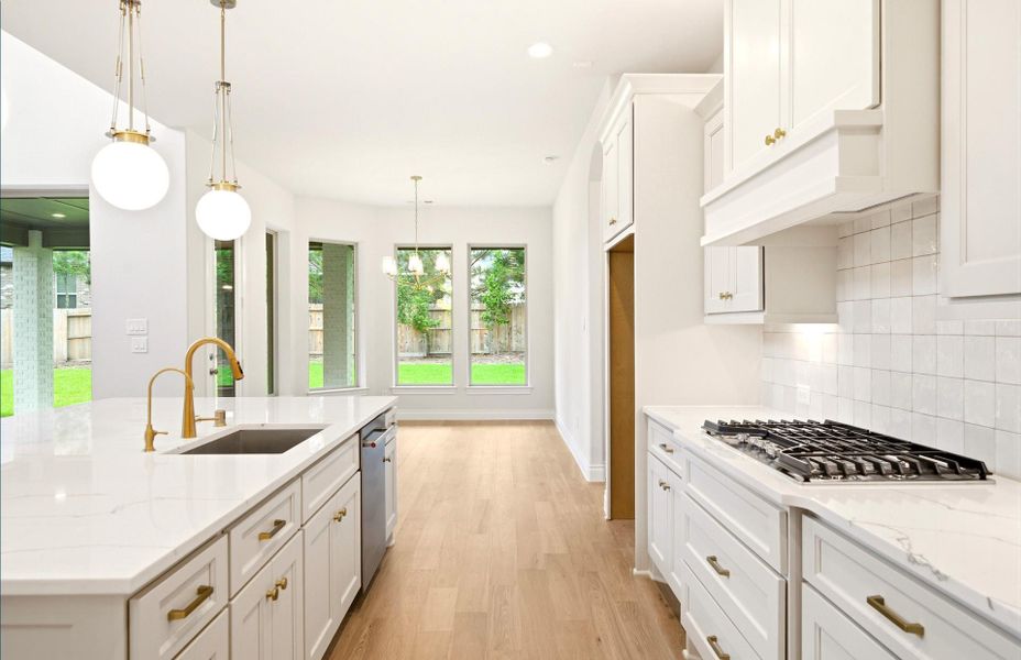 Furnished interior view inside a new home in The Woodlands Hills 65′, Willis (Image 16).