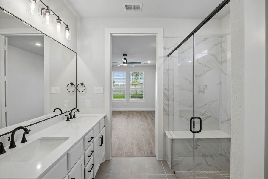 Furnished interior view inside a new home in Painted Tree Woodland West, McKinney (Image 8).