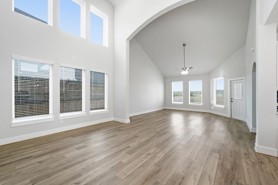 Spacious, unfurnished interior of a new home in The Woodlands at Medina Hills, Mico (Image 26). Spacious, unfurnished interior of a new home in The Woodlands at Medina Hills, Mico (Image 26).