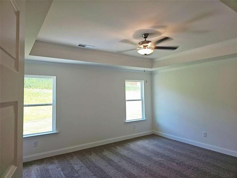 Spacious, unfurnished interior of a new home in Park Place, Bowdon (Image 9). Spacious, unfurnished interior of a new home in Park Place, Bowdon (Image 9).