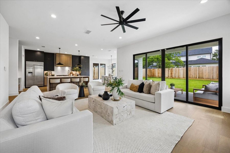 Furnished interior view inside a new home in , Houston (Image 10).