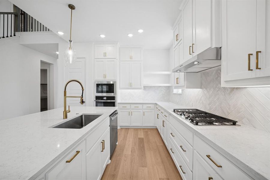 Furnished interior view inside a new home in Pecan Square - Gardens, Northlake (Image 13). Furnished interior view inside a new home in Pecan Square - Gardens, Northlake (Image 13).