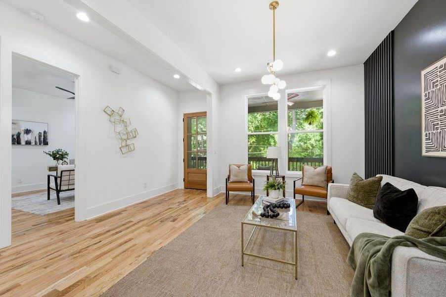 Furnished interior view inside a new home in , Atlanta (Image 14).
