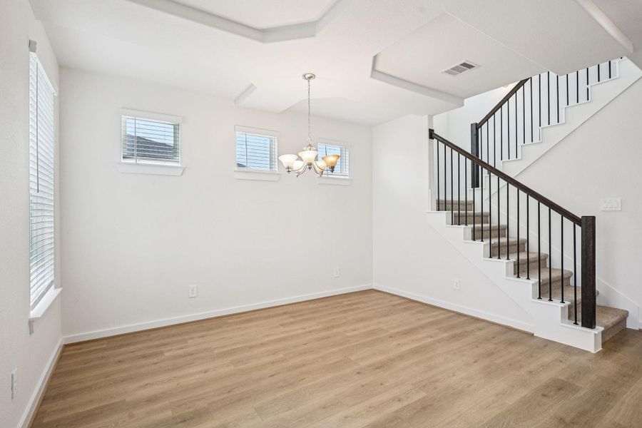 Photo is not of the actual home, but is an inspirational photo of builder’s model home and may depict options, furnishings, and/or decorator features that are not included