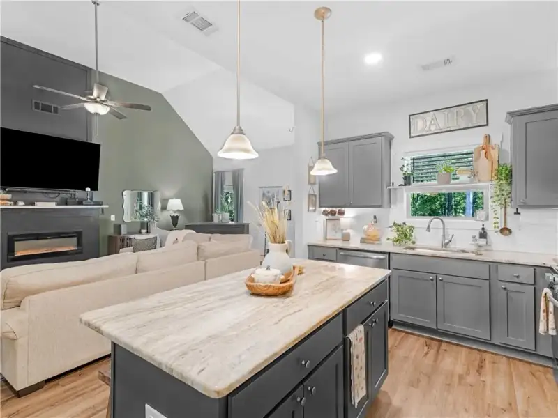 Furnished interior view inside a new home in , Monticello (Image 18).