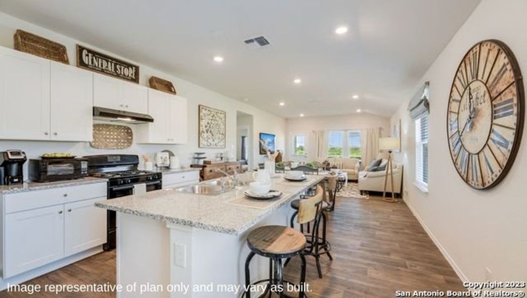 Furnished interior view inside a new home in Redbird Ranch, San Antonio (Image 12).