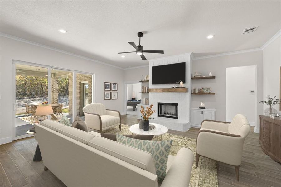 Furnished interior view inside a new home in Arbor Hills, Poolville (Image 29). Furnished interior view inside a new home in Arbor Hills, Poolville (Image 29).