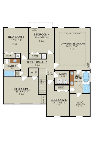 Greybeard Second Floor Plan | Ernest Homes