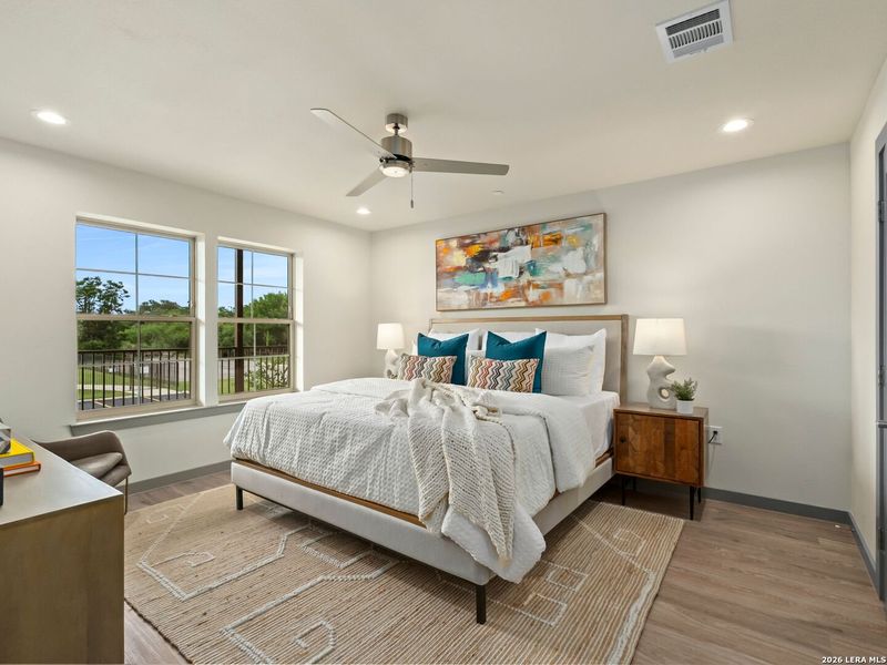 Furnished interior view inside a new home in , New Braunfels (Image 18).