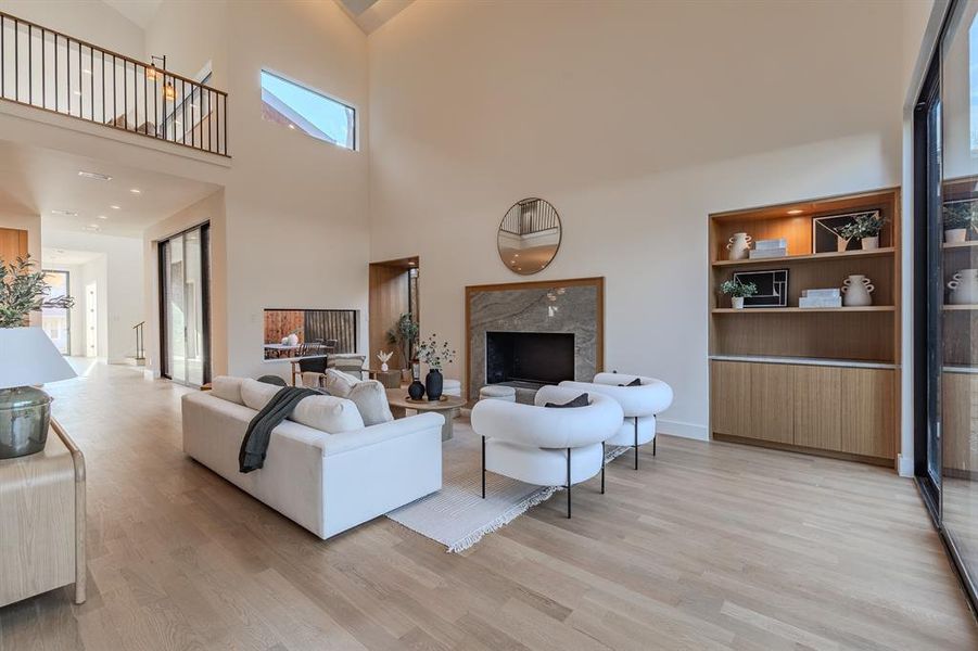 Furnished interior view inside a new home in , Dallas (Image 34).