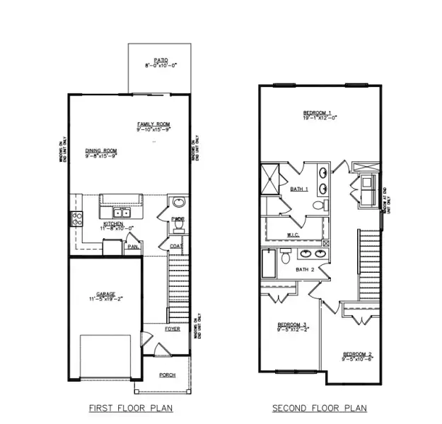 2D floor plan layout for the Davis by D.R. Horton in Old Bailey Towns, Ridgeland, SC (Image 3). 2D floor plan layout for the Davis by D.R. Horton in Old Bailey Towns, Ridgeland, SC (Image 3).