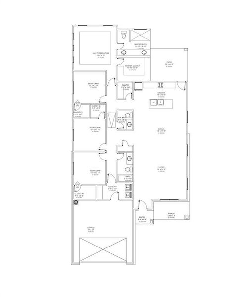 2D floor plan layout of this home in , Dallas, TX (Image 5).