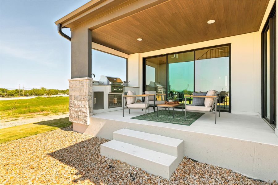 Exterior details and patio area of a home in , Georgetown (Image 25). Exterior details and patio area of a home in , Georgetown (Image 25).
