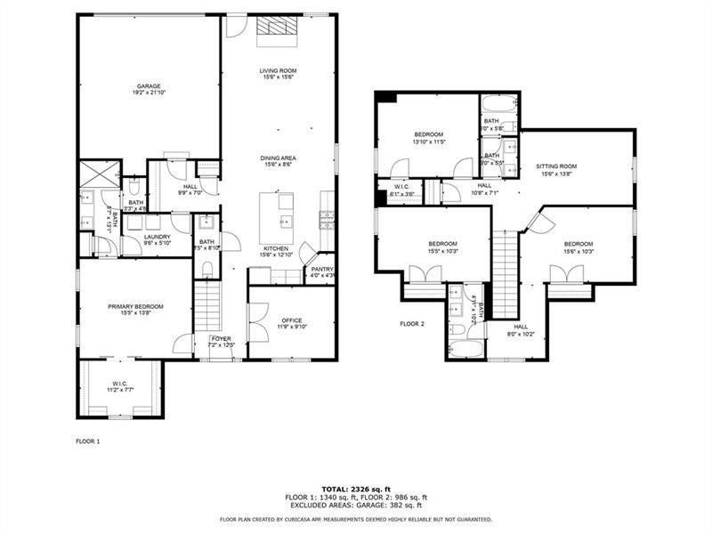 2D floor plan layout of this home in Ferguson Corners, Emerson, GA (Image 4).