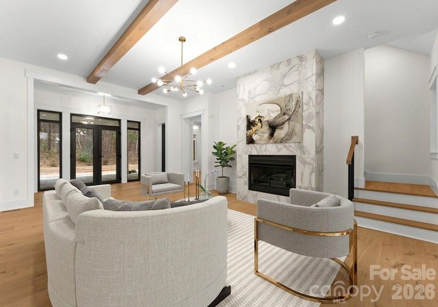 Furnished interior view inside a new home in , Mint Hill (Image 17).