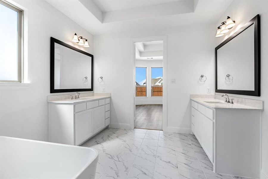 Furnished interior view inside a new home in Sandbrock Ranch, Aubrey (Image 7).