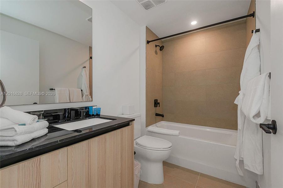 Furnished interior view inside a new home in , Miami (Image 12).
