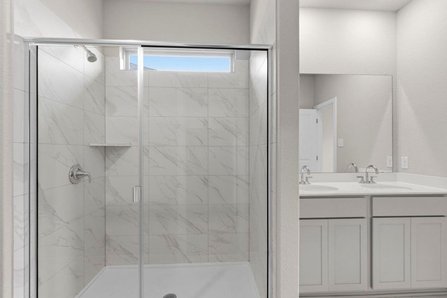 Walk-in shower in Primary Bath