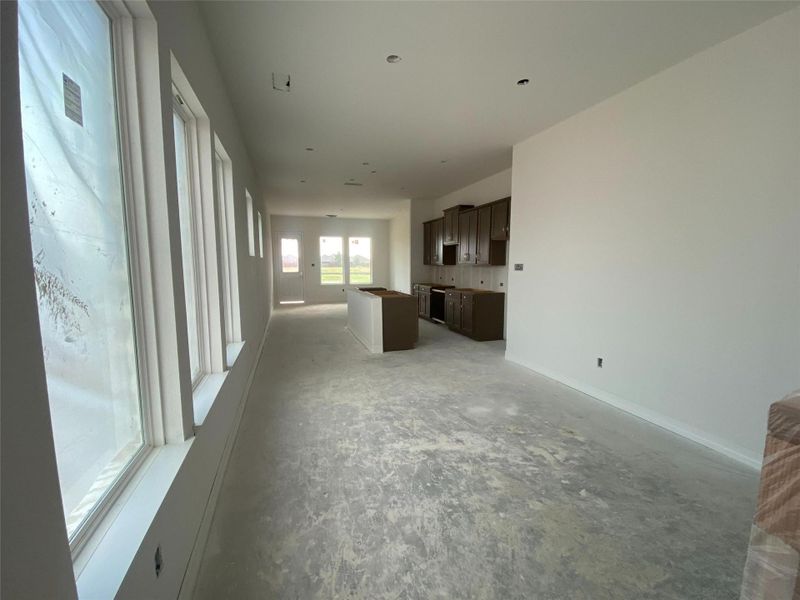 Construction progress - dining area